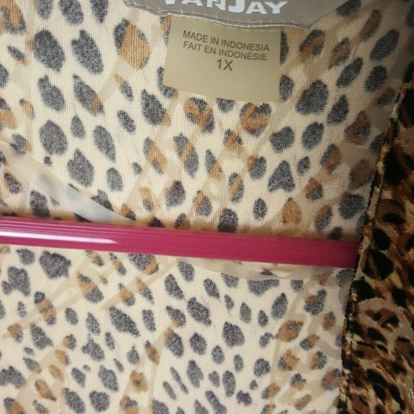 TanJay Animal Print Cheetah Womens Blazer Jacket - Picture 6 of 9